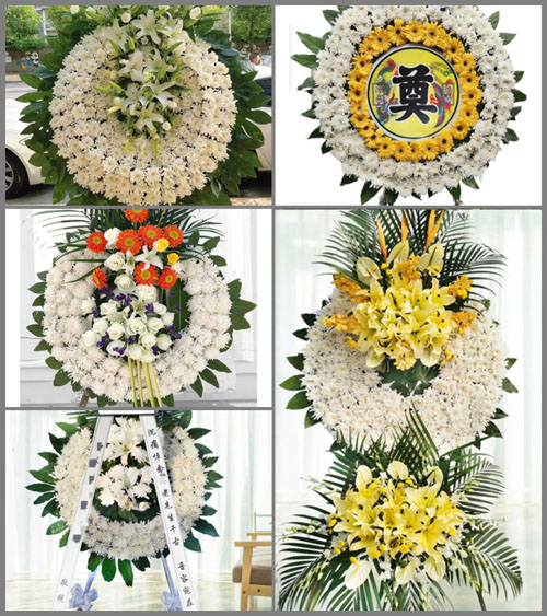 山东青岛莱西市马连庄镇徐家草泊村花圈速递