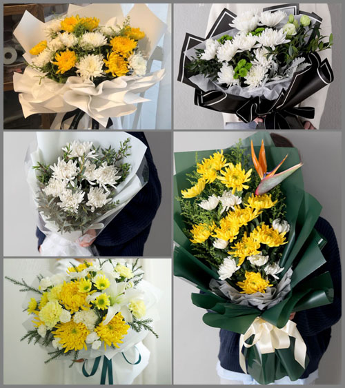 山东青岛莱西市马连庄镇徐家草泊村白事花束代送